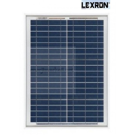 20 Watt Polikristal Güneş Paneli Lexron 